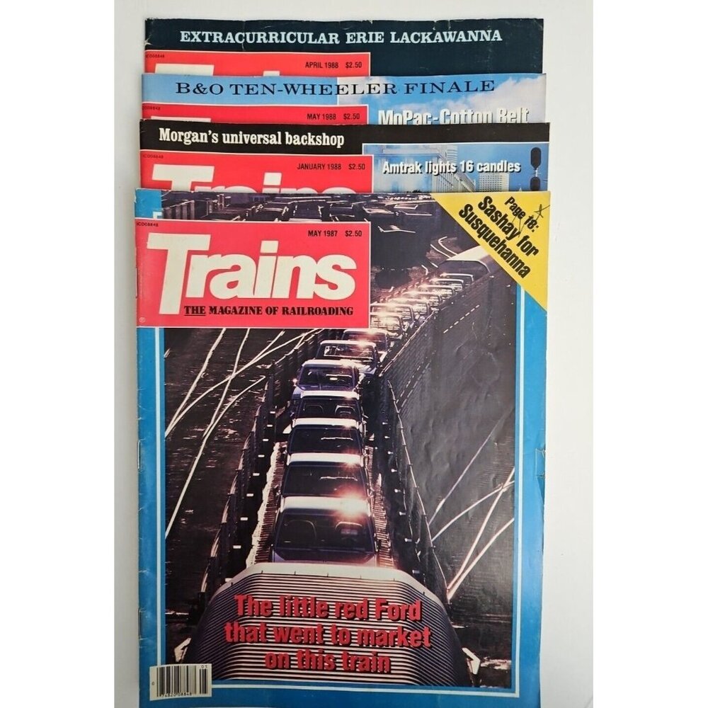 1987-88 Train Magazines Railroads Photos News Old 30 Iowa Nebraska Haleys Cedar
